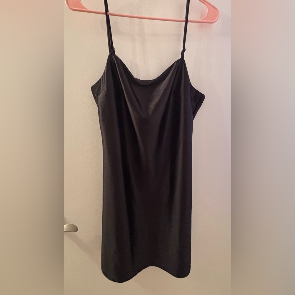 Altar’d State Black Satin Mini Dress - L/14